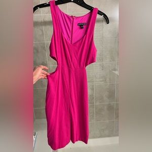 Pink peekaboo sides dress